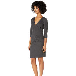 Nicole Miller Ponte Tidal Pleat Dress 0-2